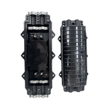 Caja de Distribución de Fibra Óptica Horizontal hasta 96 empalmes Exterior IP68 2 puertos de entrada y salida - Fibralink