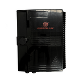 Caja terminal montada en pared de 16 núcleos material ABS color negro. Incluye adatpadores SC APC - Fibralink