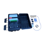 Caja de Distribución de Fibra Óptica 24 Empalmes con 16 Acopladores y Splitter PLC SC/APC - Fibralink