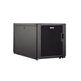 Gabinete Profesional de Telecomunicaciones, de Piso, 12 UR, 600 mm de Ancho y 1070 mm de Profundidad, Color Negro