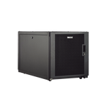 Gabinete Profesional de Telecomunicaciones, de Piso, 12 UR, 600 mm de Ancho y 1070 mm de Profundidad, Color Negro