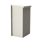 Gabinete Acero Galv. para 2 Baterías PL110D12 (400 x 730 x 300mm). Puerta Ventilada. Acc. para piso o poste No incluidos.