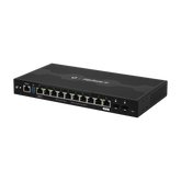 EdgeRouter 12, con 10 puertos 10/100/1000 Mbps + 2 puertos SFP, con funciones avanzadas de ruteo