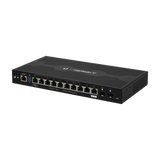 EdgeRouter 12, con 10 puertos 10/100/1000 Mbps + 2 puertos SFP, con funciones avanzadas de ruteo