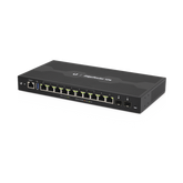 EdgeRouter 12 PoE pasivo 24 V, con 10 puertos 10/100/1000 Mbps + 2 puertos SFP, con funciones avanzadas de ruteo