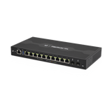 EdgeRouter 12 PoE pasivo 24 V, con 10 puertos 10/100/1000 Mbps + 2 puertos SFP, con funciones avanzadas de ruteo