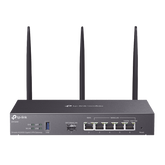 Router Omada VPN / SDN Multi-WAN Gigabit / 1 Puerto WAN SFP Gigabit / 1 Puerto WAN RJ45 Gigabit / 2 Puertos LAN RJ45 Gigabit / 2 Puertos Configurables LAN/WAN / 150,000 Sesiones Concurrentes / Administración Centralizada Omada o Stand-Alone