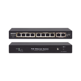 Switch PoE / 100 Metros PoE / 8 puertos 802.3af/at ( 132.5 W ) 10/100/1000Mbps + 2 puertos Uplink