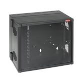 Gabinete AccessPlus de Montaje en Pared de 19in, Rieles Numerados y Roscados #10-32, Puerta con Ventana de Seguridad, 700 mm de Ancho, 637 mm de Profundidad, 26 UR, Color Negro