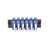 Placa Acopladora de Fibra Optica FAP, Con 12 Conectores LC Duplex (24 Fibras), Para Fibra Monomodo OS1/OS2, Color Azul