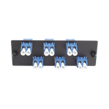 Placa Acopladora de Fibra Optica FAP, Con 6 Conectores LC Duplex (12 Fibras), Para Fibra Monomodo OS1/OS2, Color Azul