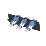 Placa Acopladora de Fibra Optica FAP, Con 6 Conectores LC Duplex (12 Fibras), Para Fibra Monomodo OS1/OS2, Color Azul
