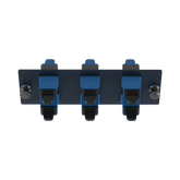 Placa Acopladora de Fibra Optica FAP, Con 6 Conectores SC Simplex (6 Fibras), Para Fibra Monomodo OS1/OS2, Color Azul
