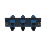 Placa Acopladora de Fibra Optica FAP, Con 6 Conectores SC Simplex (6 Fibras), Para Fibra Monomodo OS1/OS2, Color Azul