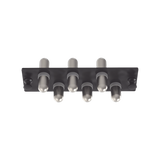 Placa Acopladora de Fibra Óptica FAP, Con 6 Conectores ST Simplex (6 Fibras), Para Fibra Monomodo OS1/OS2, Color Negro