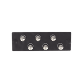 Placa Acopladora de Fibra Óptica FAP, Con 6 Conectores ST Simplex (6 Fibras), Para Fibra Monomodo OS1/OS2, Color Negro