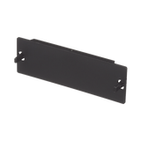Placa Ciega FAP, Para Reservar Espacio de Uso Futuro en Paneles de Fibra Óptica, Color Negro