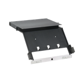 Panel de Distribución de Fibra Óptica, Acepta 4 Placas FAP o FMP, Bandeja Deslizable e Inclinable Hacia Abajo, Hasta 96 Fibras, Color Negro, 1UR