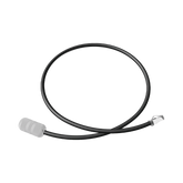 Cable de Conexión en Campo Jack a Plug RJ45 de Uso Exterior, Categoría 6A, Blindado (S/FTP), 1 Metro, Color Negro