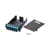 Placa Acopladora de Fibra Óptica FAP, Con 12 Pigtails y 6 Conectores SC Duplex (12 Fibras), Para Fibra Multimodo OM3/OM4, Color Aqua