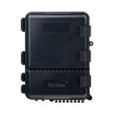 Caja de Distribución de Fibra Óptica para 24 Empalmes, con 8 acopladores SC/APC simplex, Exterior IP55, Color Negro