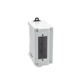 Panel de Parcheo Modular para Fibra Óptica, de Instalación en Riel DIN Estándar de 35mm, Acepta Una Placa Acopladora FAP, Color Gris