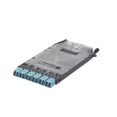 Cassette HD Flex™ Con 6 Puertos LC Duplex (12 Fibras), Para Fibra Multimodo OM3, Color Azul