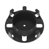 Administrador de Fibra Óptica en Paneles Opticom de 1 UR, Color Negro, 2 Piezas