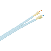 Cable de Fibra Óptica de 2 hilos, Multimodo OM3 50/125 Optimizada, Interior, Tight Buffer 900um, No Conductiva (Dieléctrica), OFNP (Plenum), Precio Por Metro