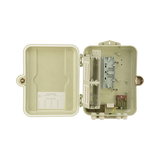 Gabinete Pasivo de Fibra Óptica, Acepta Dos Placas FPONEAP12, Protección IP55, Montaje en Poste o Pared