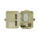 Gabinete Pasivo de Fibra Óptica, Acepta Dos Placas FPONEAP12, Protección IP55, Montaje en Poste o Pared