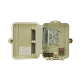Gabinete Pasivo de Fibra Óptica, Acepta Dos Placas FPONEAP12, Protección IP55, Montaje en Poste o Pared