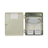 Gabinete Pasivo de Fibra Óptica, Acepta Cuatro Placas FPONEAP12, IP55, Montaje en Poste o Pared