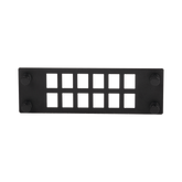 Placa Para 12 Adaptadores de Fibra Óptica, Uso con Gabinetes FPONE3 y FPONE4