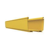 Canaleta FiberRunner™ 4X4, de PVC Rígido, Color Amarillo, 2 m de Largo