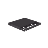 Panel de Distribución de Fibra Óptica, Acepta 4 Placas FAP o FMP, Bandeja Deslizable, Hasta 96 Fibras, Color Negro, 1UR