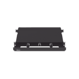 Panel de Distribución de Fibra Óptica, Acepta 4 Placas FAP o FMP, Bandeja Deslizable, Hasta 96 Fibras, Color Negro, 1UR