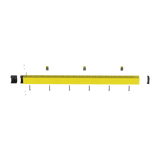 Kit de Administrador de Cables Vertical FiberRunner 4X4, Incluye Soportes de Montaje y Accesorios, Color Amarillo