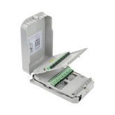 Caja Terminal de Fibra Óptica para instalación en interior, montaje en pared, 16 acopladores SC/APC monomodo, hasta 16 empalmes