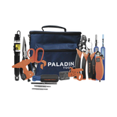 Kit de Herramientas Pro para Instalación de Fibra Óptica con accesorios de limpieza de puertos/conectores y desforradoras de fibra óptica