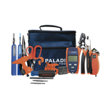 Kit de Herramientas Pro Plus para Instalación de Fibra Óptica con accesorios de limpieza de puertos/conectores, desforradoras de fibra óptica y medidor de potencia