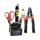 Kit de Herramientas para Terminación de conectores de Fibra Óptica Prepulidos con cleaver de 2 pasos