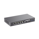 4 en 1: Firewall Nueva Generación, Router, PBX IP, Switch Gigabit de 5 Puertos (4 PoE) y 2 Puertos SFP 2.5 Gigabit