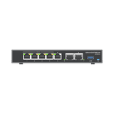 4 en 1: Firewall Nueva Generación, Router, PBX IP, Switch Gigabit de 5 Puertos (4 PoE) y 2 Puertos SFP 2.5 Gigabit