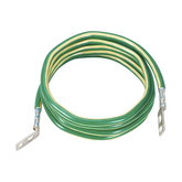 Jumper para Aterrizar Equipos, 6 AWG, con Terminal Doblada a 45 Grados, Para Conexión a Tierra y Terminal Recta Para Equipos, 3.6 m de Largo