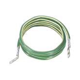 Jumper para Aterrizar Equipos, 6 AWG, con Terminal Doblada a 45 Grados, Para Conexión a Tierra y Terminal Recta Para Equipos, 1.8m de Largo