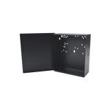 Gabinete para Fuente Línea PRO y SYSRMTXT, con preparación para instalar panel SP400 o serie runner.