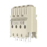 Block de Conexión Cat6 de 4 Pares, de Impacto, Color Marfil