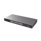 Switch Capa 3 Administrable / 24 puertos 10/100/1000 Mbps + 4 Puertos SFP+ de 10 Gigabits / Compatible con GWN Cloud.