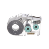 Casete de Etiquetas de Poliolefina de Cinta Continua, Tubo Termocontráctil, 11.2 mm de Ancho, 2.4 m de largo, Para Cables de 2 a 6.4 mm (16-10 AWG) de Diámetro, Color Blanco